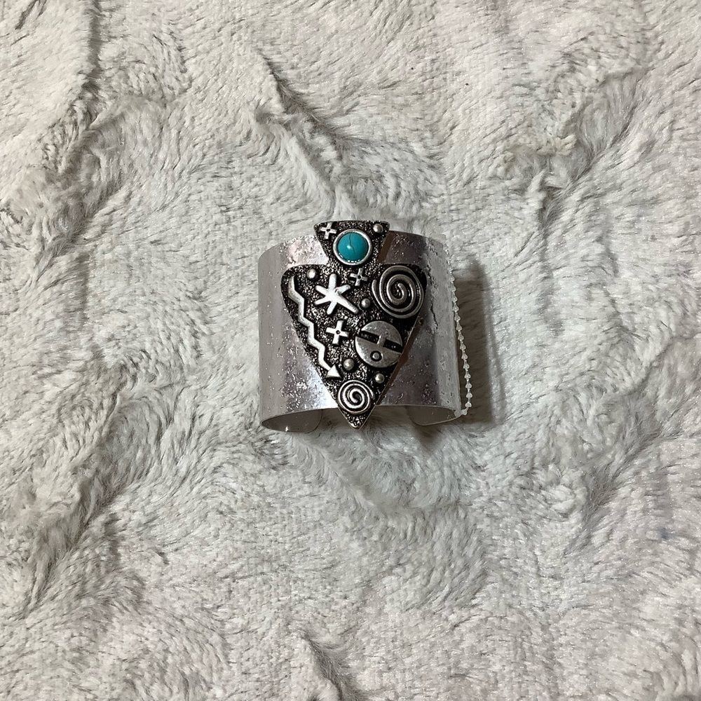 Boho arrowhead cuff bracelet